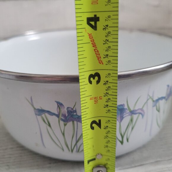 Decorative Corning Coordinates Shadow Iris Enamel Mixing Bowls Set Of 3 By Lingo - Picture 8 of 11